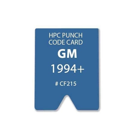 HPC HPC: Code Card for GM 1994+ Modular Ignition Program HPC-CARD-PF-215